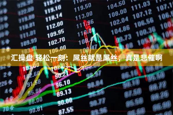 汇操盘 轻松一刻：屌丝就是屌丝，真是悲催啊